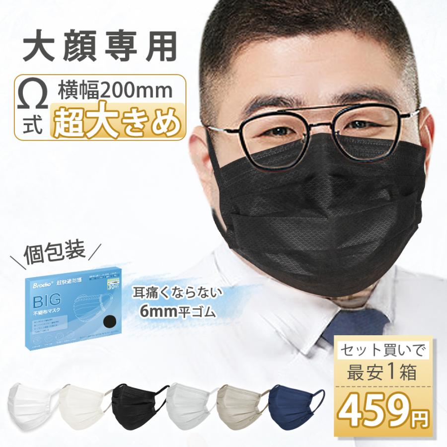 40箱 大きいサイズ マスク プリーツ 2dr-02.jpg