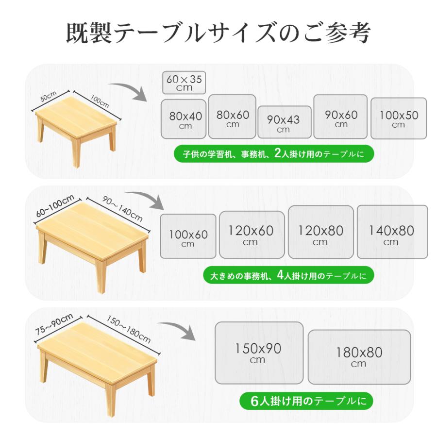 高透明度!テーブルマット 透明 デスクマット クリア テーブルクロス