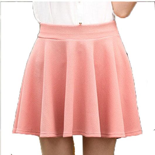 セール中　超目玉　全13色レディースシンブル　フレアミニスカート　ウエストゴムフレアスカート 膝丈 |  | 02