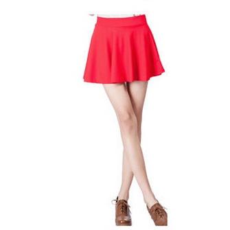セール中　超目玉　全13色レディースシンブル　フレアミニスカート　ウエストゴムフレアスカート 膝丈 |  | 02