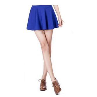 セール中　超目玉　全13色レディースシンブル　フレアミニスカート　ウエストゴムフレアスカート 膝丈 |  | 03