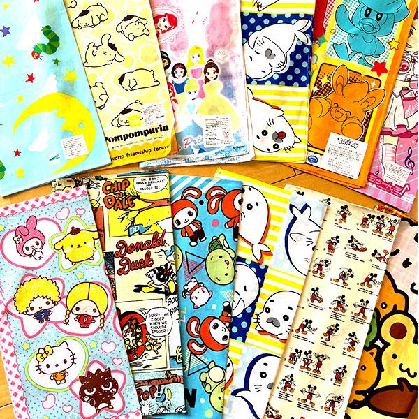 Disney（ディズニー） 女の子 ハンカチ 7枚セット キャラクター