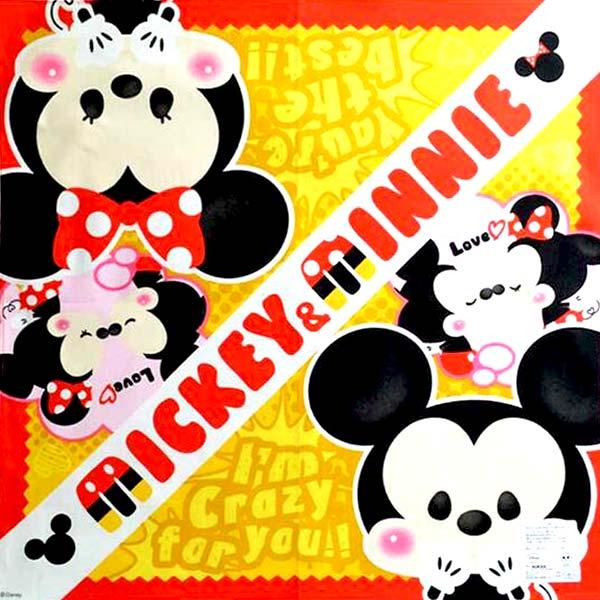 Disney ハンカチ ペア柄 2枚セット ミニーちゃん ミッキー 2枚 Disney ハンカチ ペア柄 2枚セット ミニーちゃん ミッキー 2枚