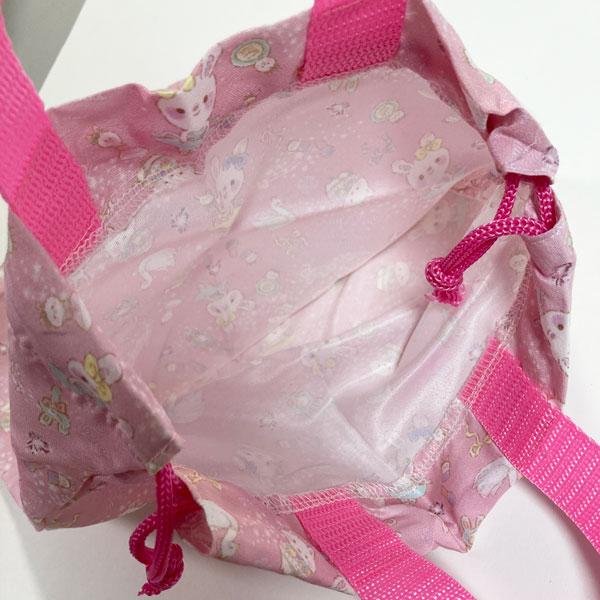 巾着 給食袋 ノンキャラ 手作り風 雑貨 キッズ 子供 レディース