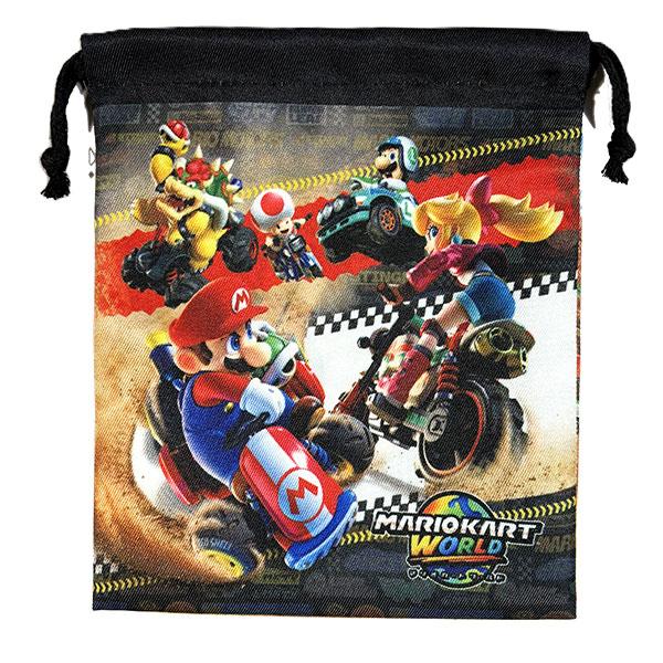 任天堂（Nintendo） 巾着 S マリオ スーパーマリオ 給食袋 巾着袋