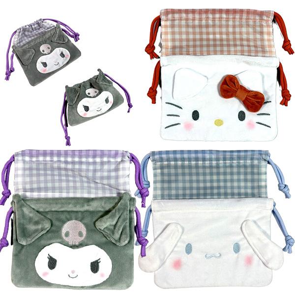 sanrio（サンリオ） 巾着 サイズが変わる 2way キティ クロミ マイメロ