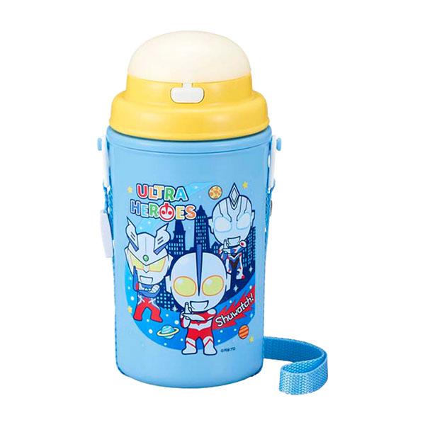 スケーター 水筒 ストロー付 保冷ボトル 136412 ウルトラマン