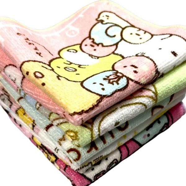 ミニタオル すみっコぐらし おまかせ 5枚セット 福袋 20cm プチタオル 