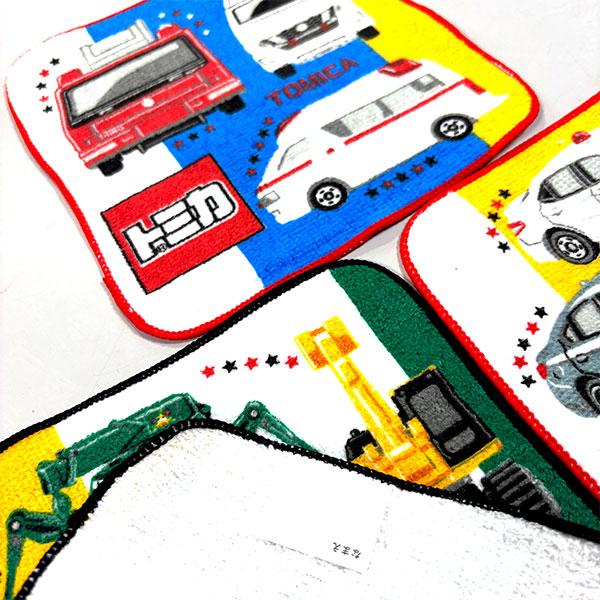 タカラトミー ミニタオル トミカ 3枚セット 078302 ミニカー