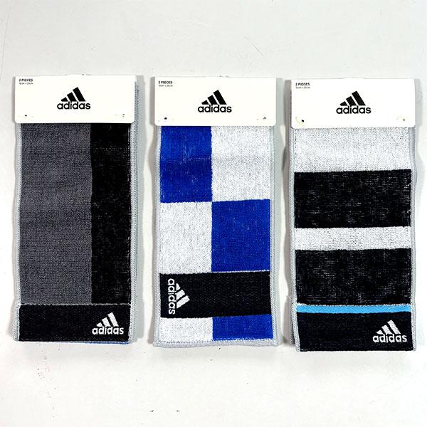 adidas（アディダス） ミニタオル 2P 3柄 2枚セット プチタオル