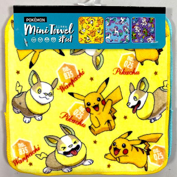 Pokemon（ポケモン） ミニタオル 3枚セット 393064