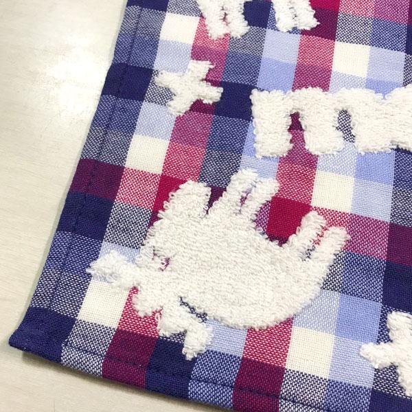 moz モズ タオルハンカチ 3枚セット チェックデザイン ミニタオル