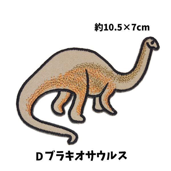 ワッペン 恐竜 ティラノサウルス トリケラトプス かわいい 女の子