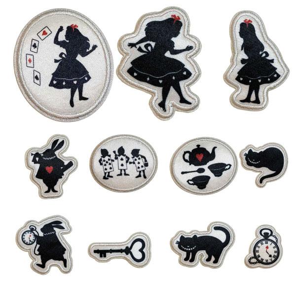 Disney（ディズニー） ワッペン 不思議の国 アリス アイロン接着 入学