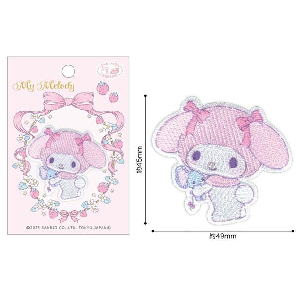 サンリオ ワッペン アップリケ マイメロディ クロミ シール アイロン接着 【wp0199】 | sanrio | 01