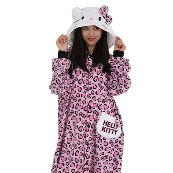 sanrio（サンリオ） ひょう柄 キティ 着ぐるみ 大人サイズ きぐるみ
