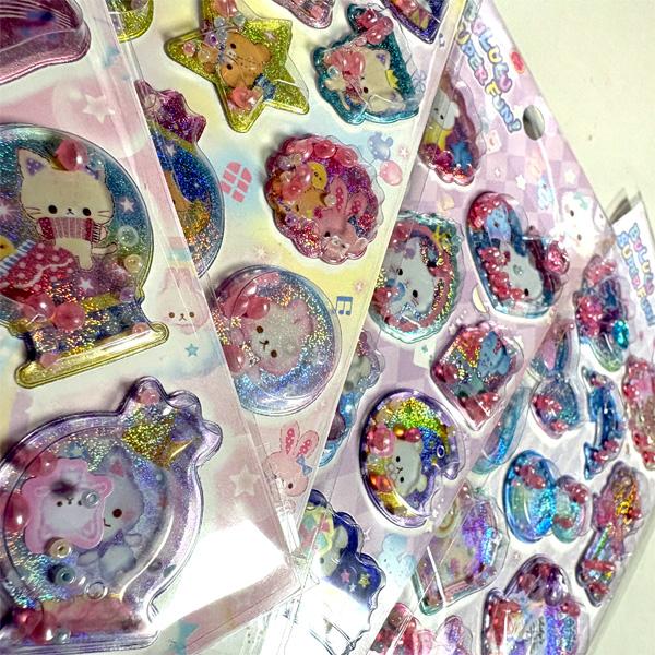 きらきらビーズ入り シール 香り付き シール交換 かわいい