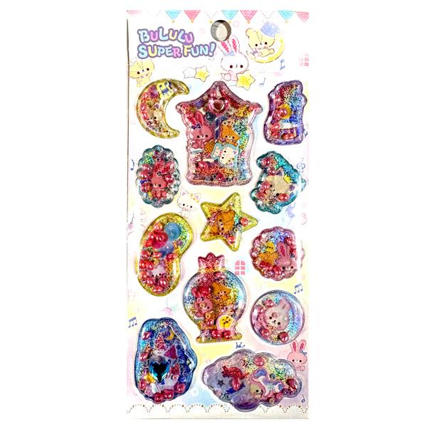 きらきらビーズ入り シール 香り付き シール交換 かわいい