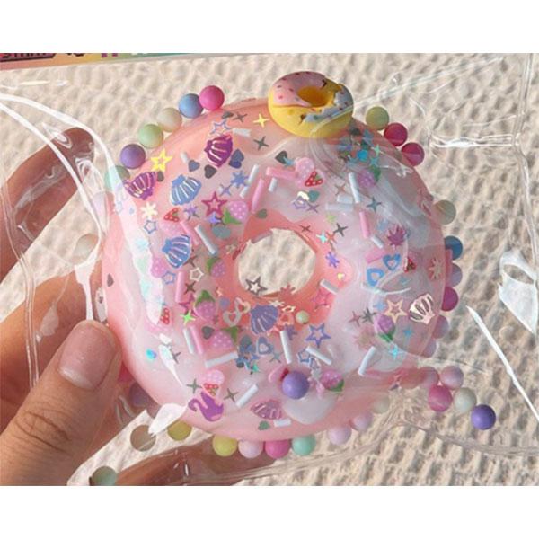 スクイーズ デコ ドーナツ カラフル おもしろ もちもち やわらかい
