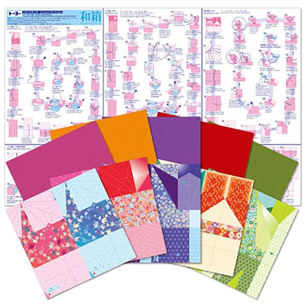 おりがみ 和柄 箱 小物入れ 320026 綺麗 人気 折り紙