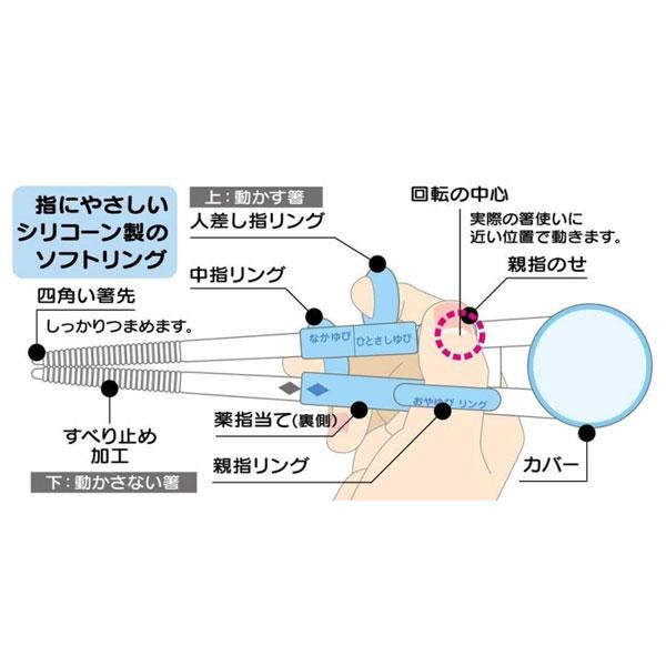 DX トレーニング箸 14cm 練習箸 子供用 箸 いないなばぁ わんわん うーたん ADXT1Ｓ スケーター キッズ 男の子 女の子 こども 子供 入園 入学 【za374654】｜chericoshop｜04