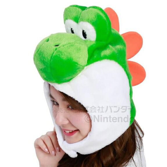 スーパーマリオ ヨッシー きぐるみキャップ 着ぐるみ 帽子 BAN