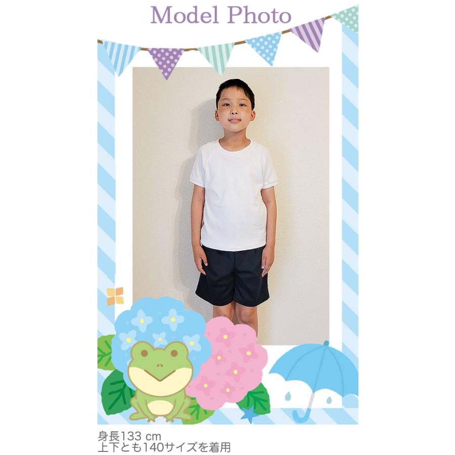 体操着 体操服 100〜170cm ショート丈 クオーターパンツ ネイビー 紺