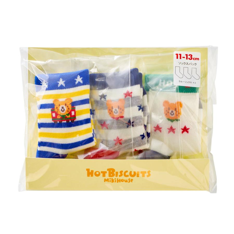 HOT BISCUITS MIKIHOUSE ミキハウス ソックスパック 3足セット HOT BISCUITS MIKIHOUSE ミキハウス ソックスパック 3足セット