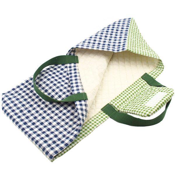 HARMONICA（ハーモニカ） ピアニカケース ネイビーチェック×グリーン