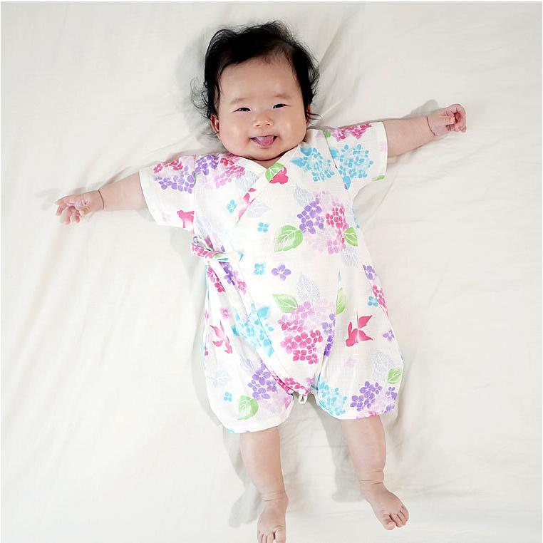 甚平 ミニオール 女の子用 50 60cm 60 70cm 子供用 ベビー用 浴衣 卓出 キッズ用 1歳 6ヵ月 ジンベイ お祭り