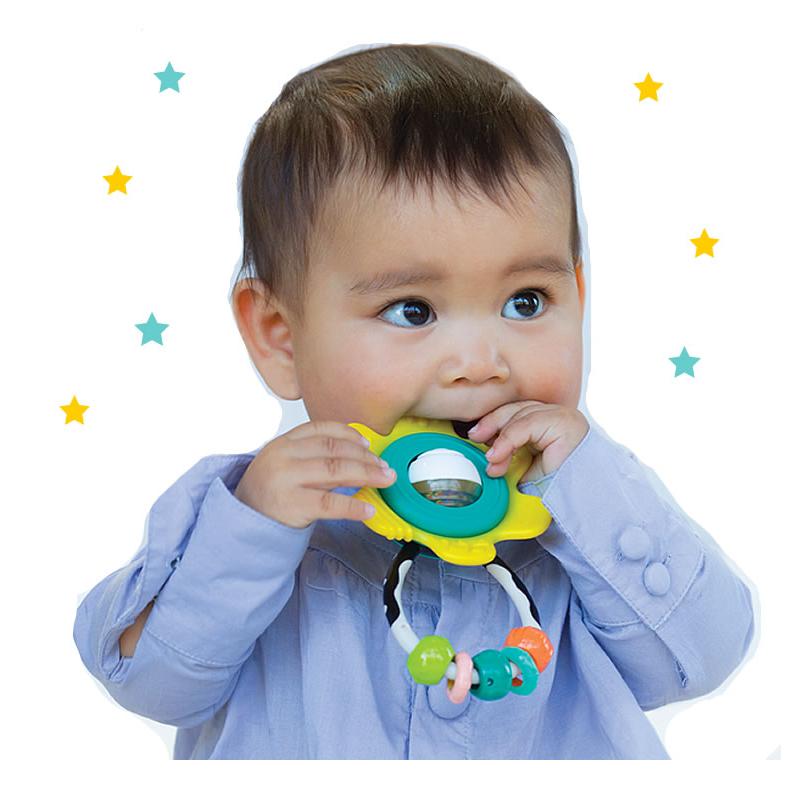 infantino スピンラトルティーサー 歯固め 歯がため お花 おもちゃ
