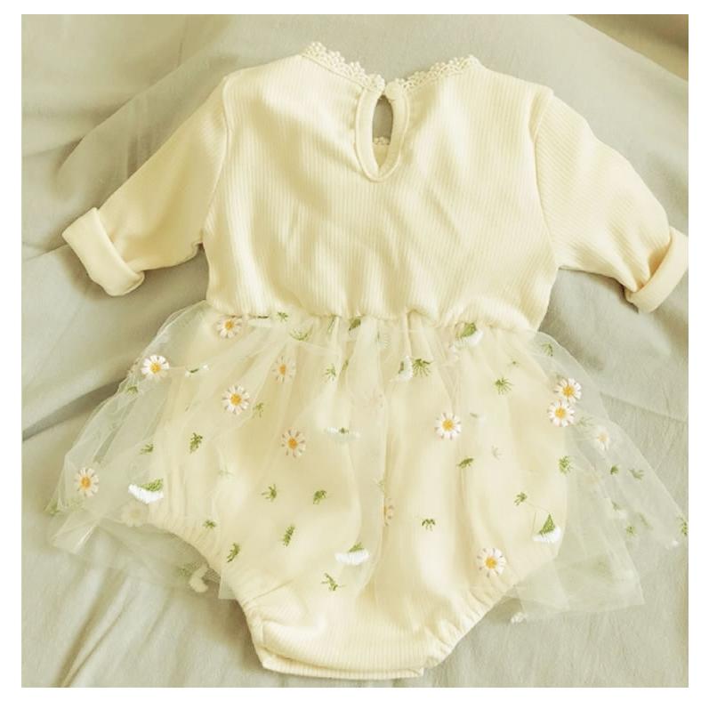 ベビードレス フラワーチュール フォーマルドレス ロンパース