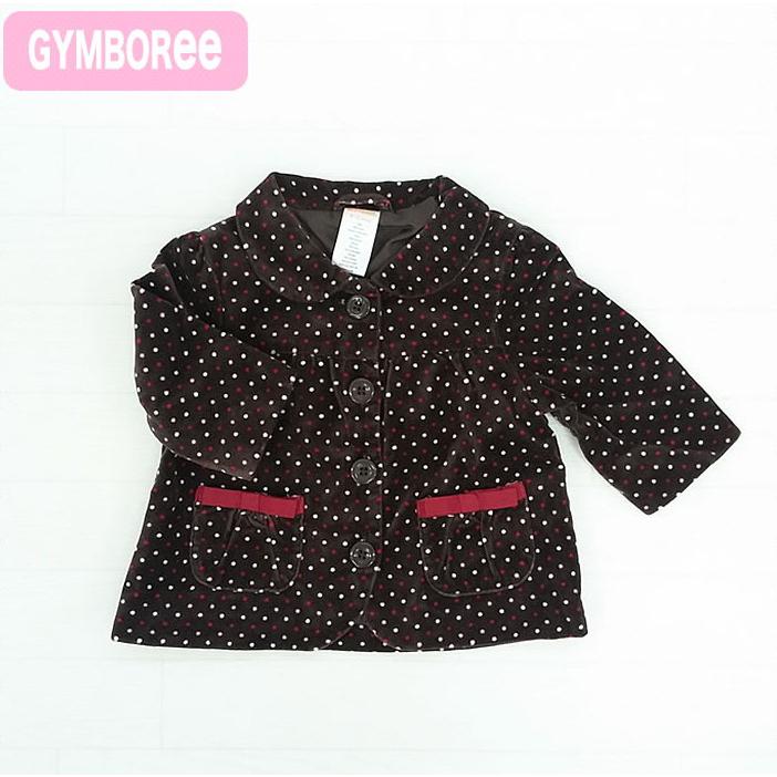 6-12mos】 ジンボリー 正規品 Gymboree -2)ブラウンにドット柄のコート 