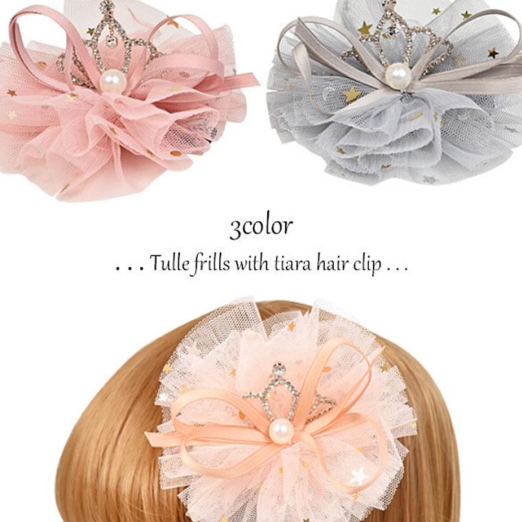 立体 チュールリボン パール ティアラ クリップ 王冠 髪飾り 子供 プリンセス 結婚式 ハロウィン キッズ ３ Km 7 輸入ベビー キッズ服 Cherie 通販 Yahoo ショッピング