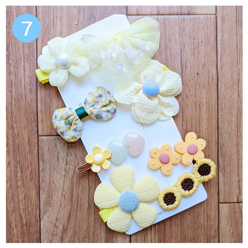 クリップ 子供 8点セット ふわふわ アクセサリーbox ベビー 髪飾り