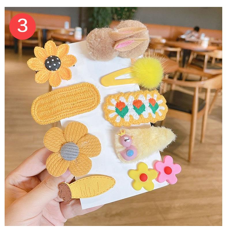 クリップ 子供 8点セット ふわふわ アクセサリーbox ベビー 髪飾り