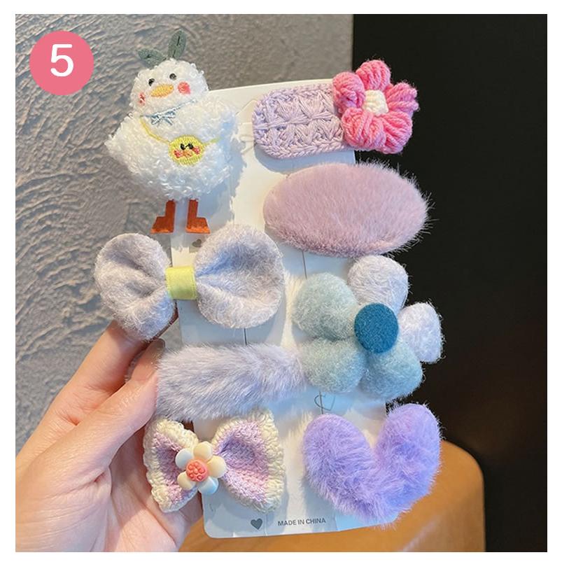 クリップ 子供 8点セット ふわふわ アクセサリーbox ベビー 髪飾り