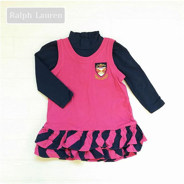 ラルフローレン(Ralph Lauren-3)正規品ショッキングピンクのフリル 