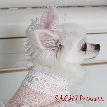 犬服 ドレス ヘッドドレス ハンドメイド セミオーダー オーダーメイド犬服ドレス-プリンセスの髪ヘッドアクセサリー
