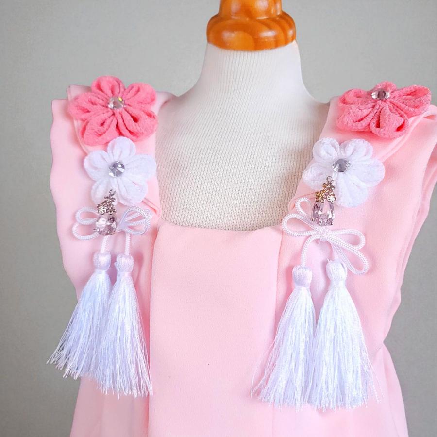 オーダーメイド犬服の着物ペットの着物ー被布コート花梨ピンク_2