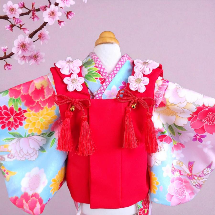 オーダーメイド犬服の着物ペットの着物ー被布コート花梨レッド | 