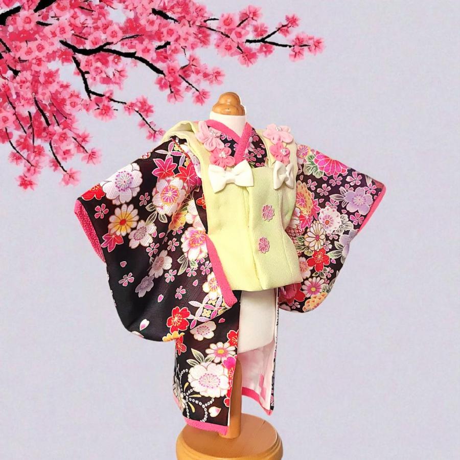 オーダーメイド犬服の着物ペットの着物ー被布コート花梨若草色_8