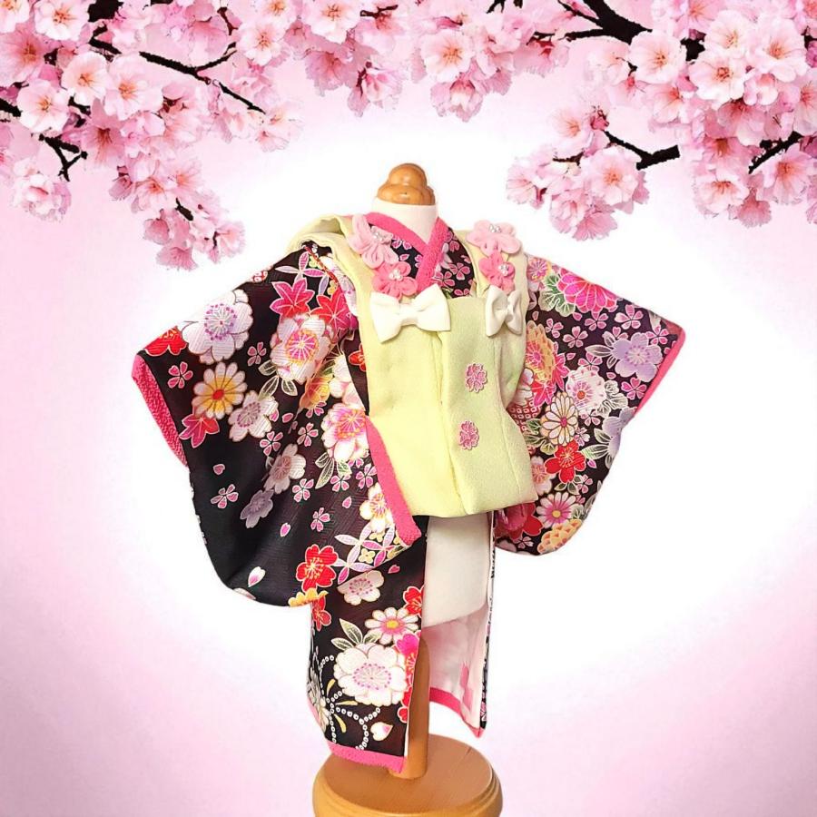 オーダーメイド犬服の着物ペットの着物ー被布コート花梨若草色_9