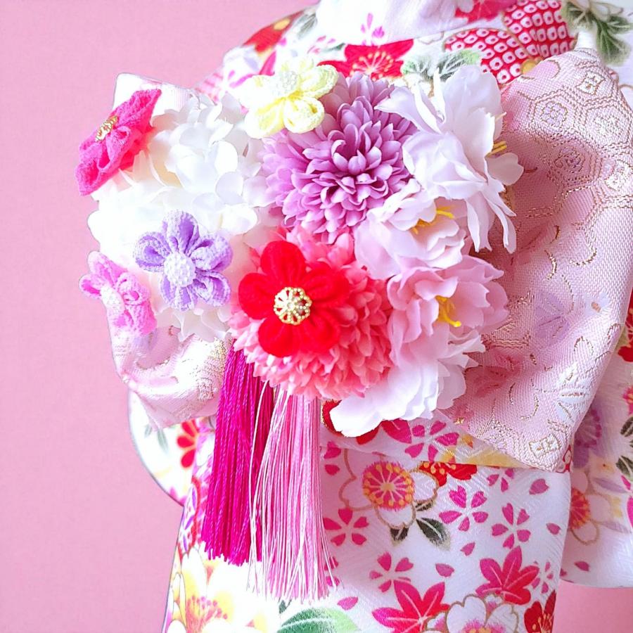 ペットの着物犬服の着物ー花咲く雅（みやび）ホワイト白〜桜花爛漫〜 |  | 19