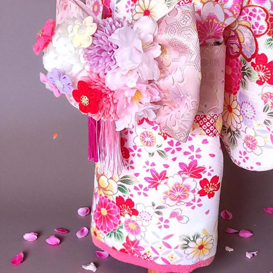 ペットの着物犬服の着物ー花咲く雅（みやび）ホワイト白〜桜花爛漫〜 |  | 03