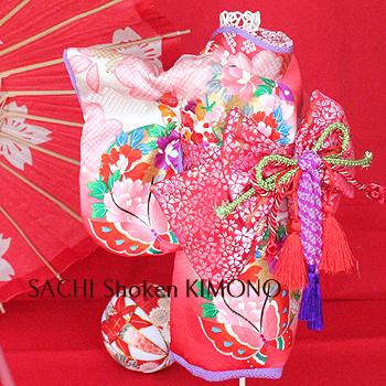 オーダーメイド犬服の着物正絹 シルク 花衣つくし赤 038 オーダーメイドペットウェアsachi 通販 Yahoo ショッピング