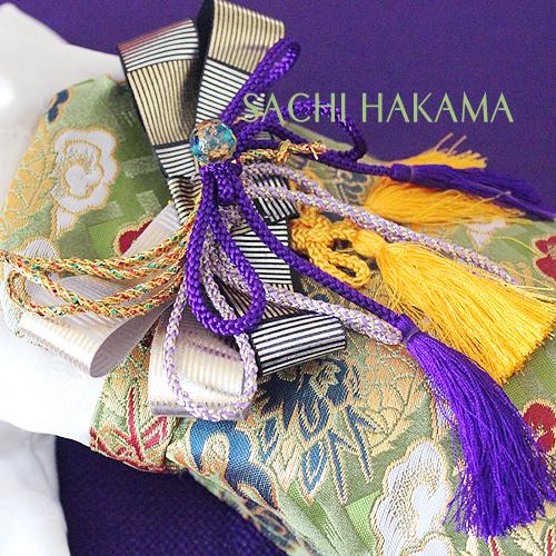 オーダーメイド犬の着物ー袴龍舞HAKAMA紫＆ブルー（帯電防止裏地付き