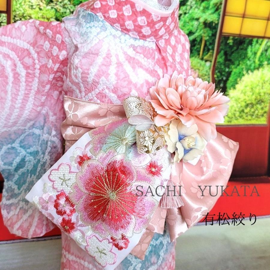 オーダーメイド犬服の浴衣みおつくし清風明月有松絞り 28cm Mサイズ 首周り24 41cm