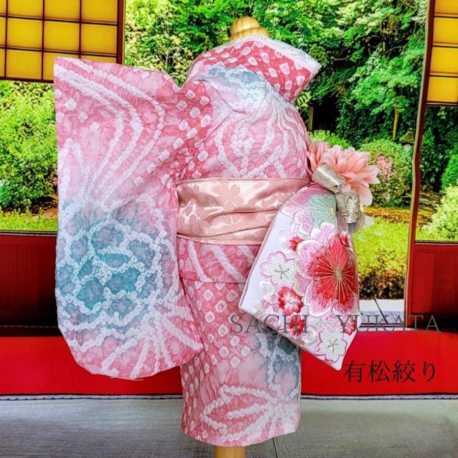 オーダーメイド犬服の浴衣みおつくし清風明月有松絞り 28cm Mサイズ 首周り24 41cm