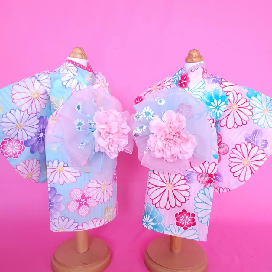 ぴかとん様☆犬服☆ハンドメイドオーダー☆3着✩.*˚ オーダーメイド犬服 ペット用浴衣 夏風華ーかふうか（ピンク